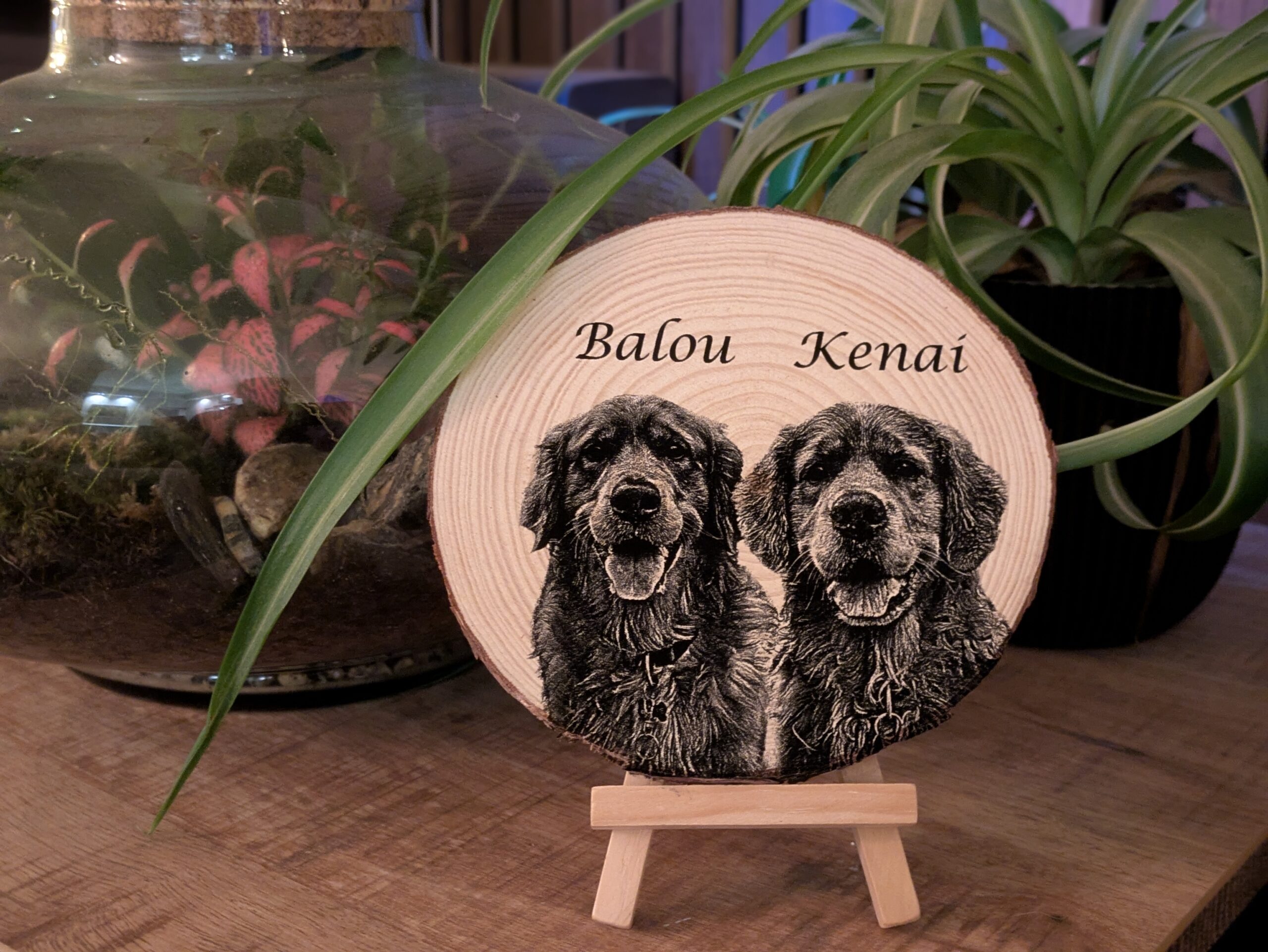 Ruwe houtschijf - gepersonaliseerd (groot) - Afbeelding 4