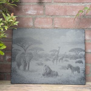 Leisteen decoratie groot A3 formaat