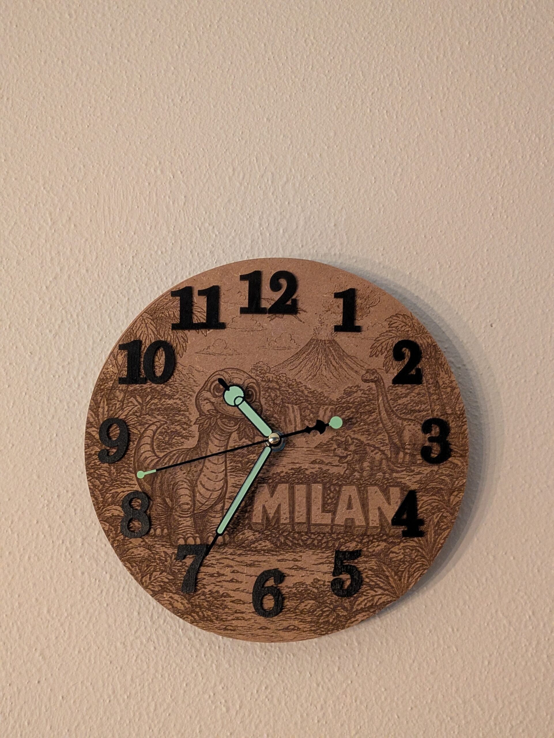 Gepersonaliseerde Klok van MDF